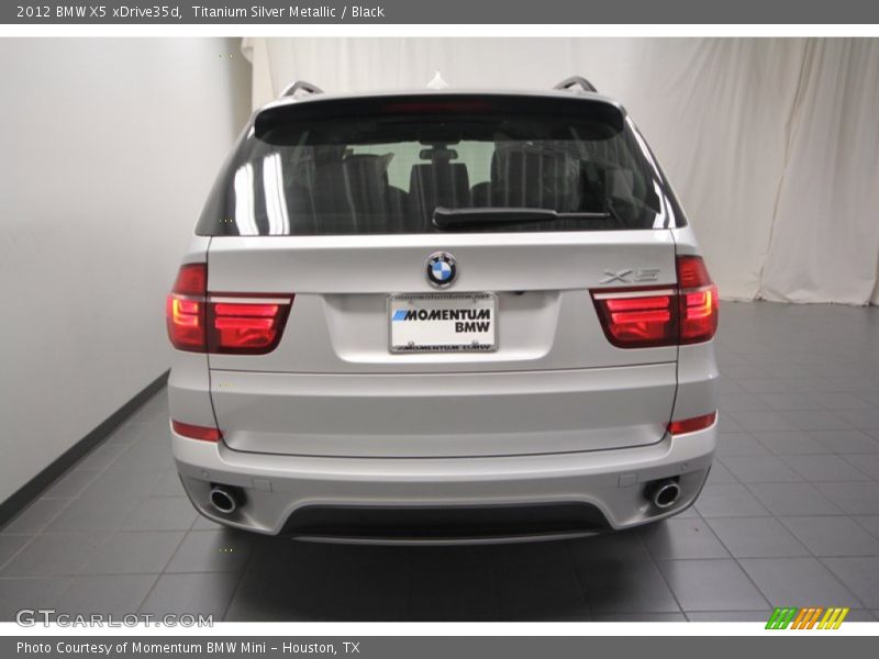Titanium Silver Metallic / Black 2012 BMW X5 xDrive35d