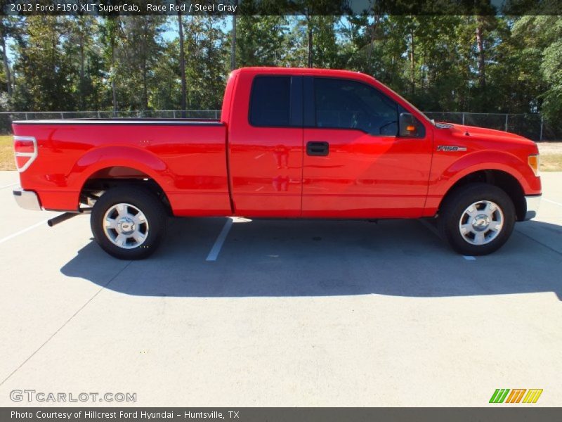 Race Red / Steel Gray 2012 Ford F150 XLT SuperCab