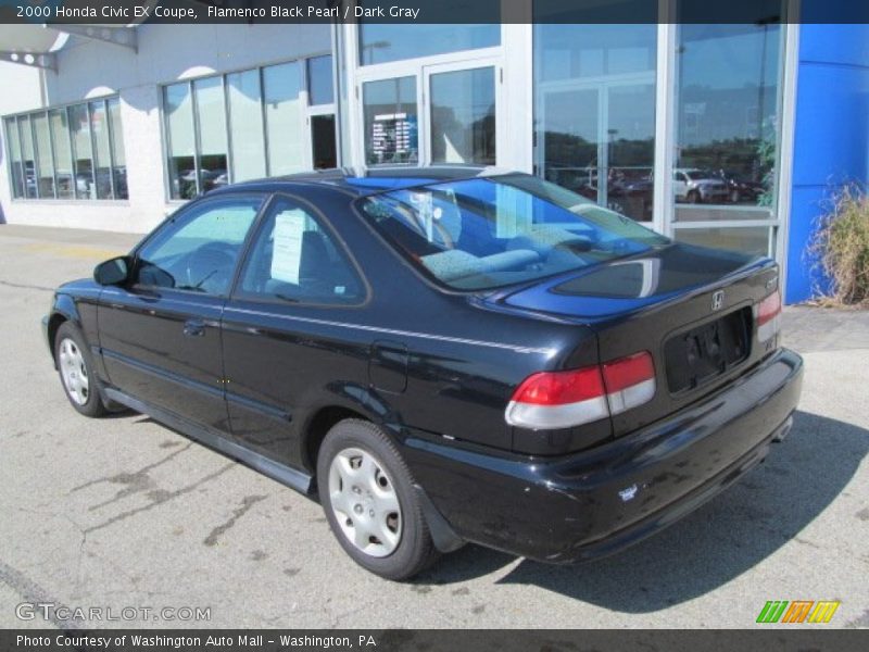 Flamenco Black Pearl / Dark Gray 2000 Honda Civic EX Coupe