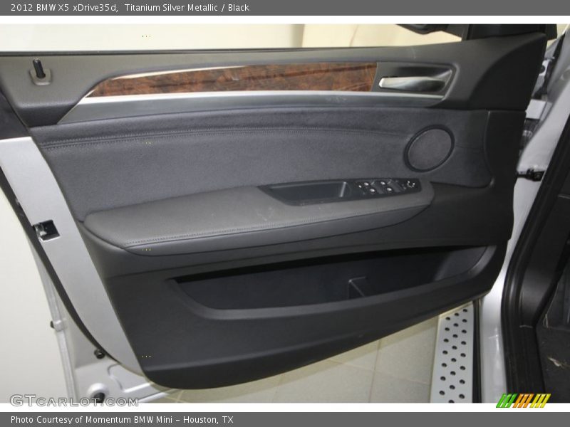 Titanium Silver Metallic / Black 2012 BMW X5 xDrive35d