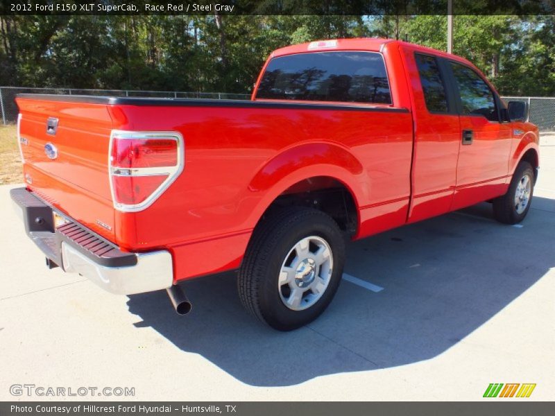 Race Red / Steel Gray 2012 Ford F150 XLT SuperCab