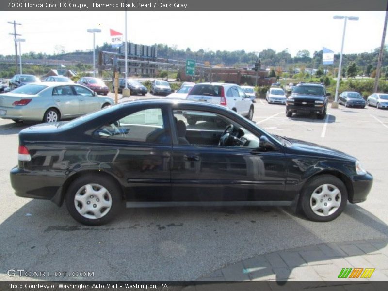 Flamenco Black Pearl / Dark Gray 2000 Honda Civic EX Coupe
