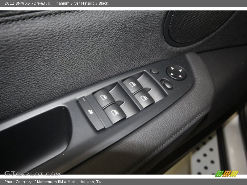 Titanium Silver Metallic / Black 2012 BMW X5 xDrive35d