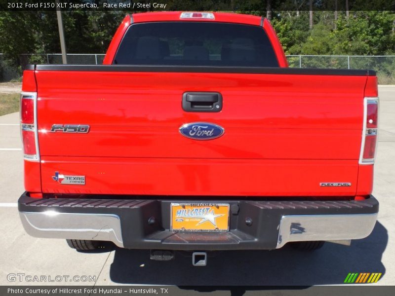 Race Red / Steel Gray 2012 Ford F150 XLT SuperCab