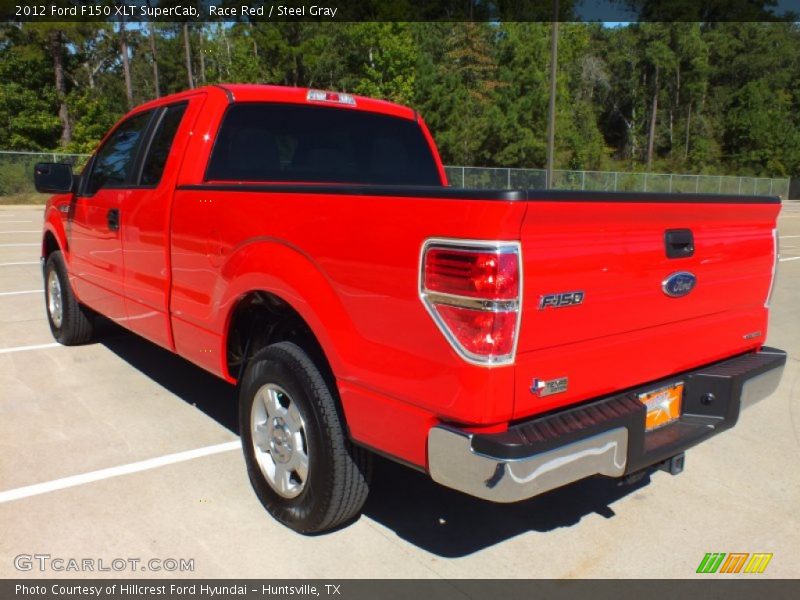 Race Red / Steel Gray 2012 Ford F150 XLT SuperCab