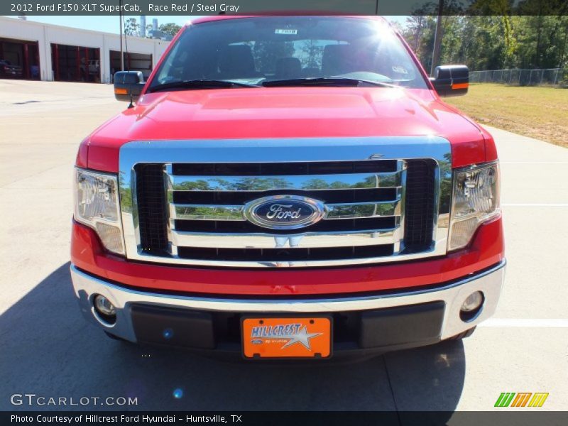 Race Red / Steel Gray 2012 Ford F150 XLT SuperCab