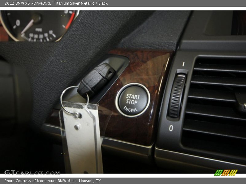 Titanium Silver Metallic / Black 2012 BMW X5 xDrive35d