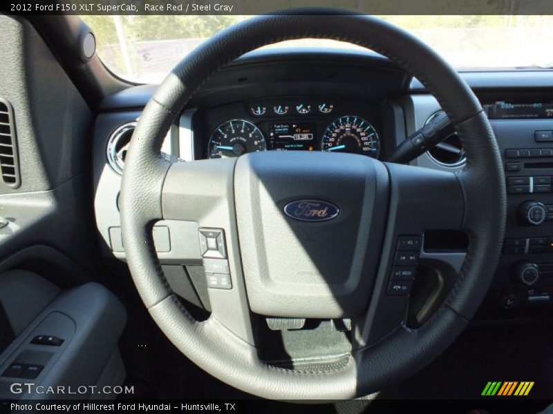 Race Red / Steel Gray 2012 Ford F150 XLT SuperCab