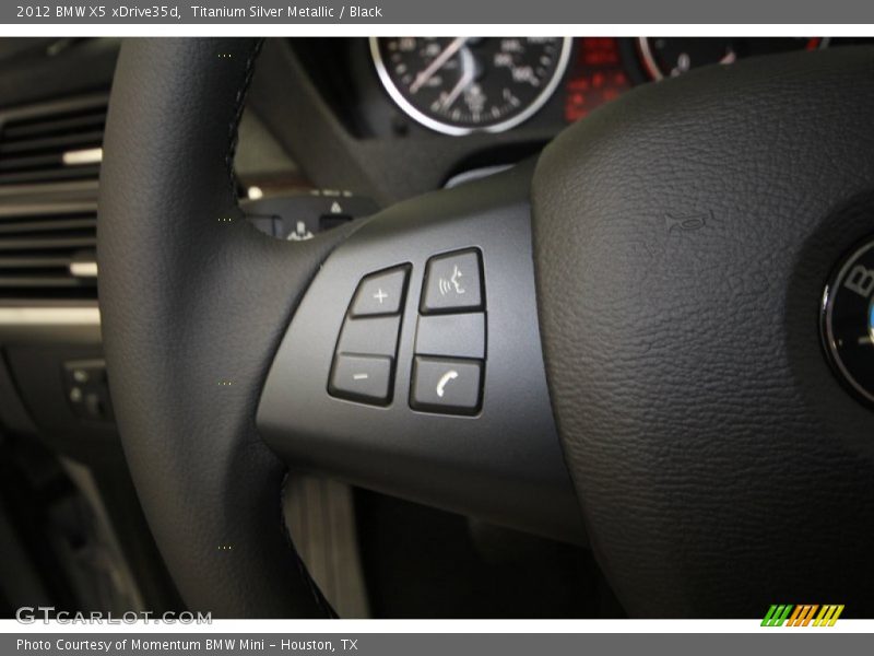 Titanium Silver Metallic / Black 2012 BMW X5 xDrive35d