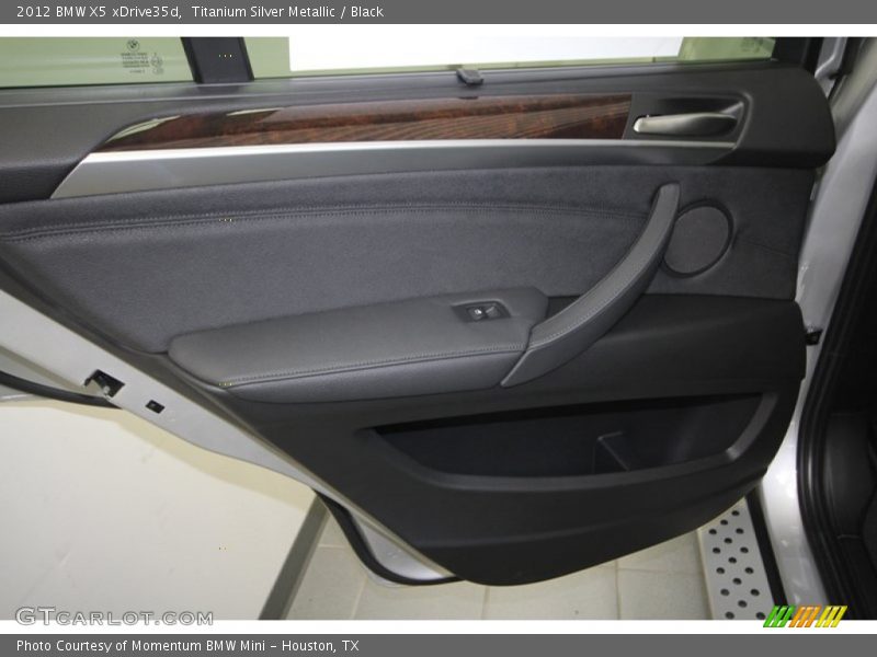 Titanium Silver Metallic / Black 2012 BMW X5 xDrive35d