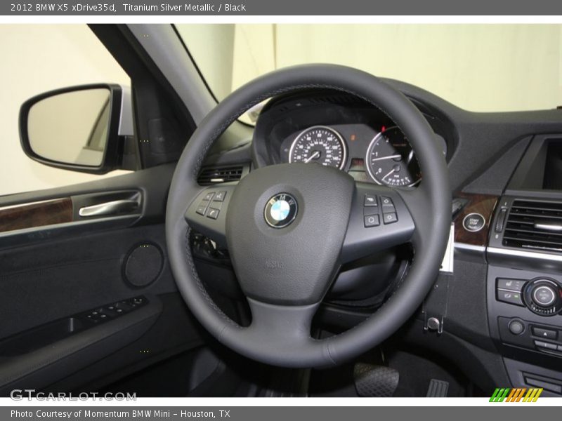 Titanium Silver Metallic / Black 2012 BMW X5 xDrive35d