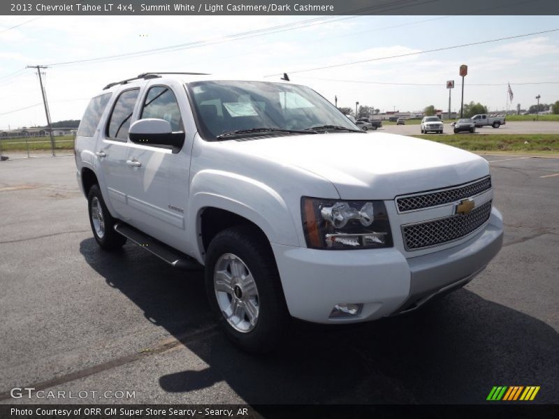 Summit White / Light Cashmere/Dark Cashmere 2013 Chevrolet Tahoe LT 4x4
