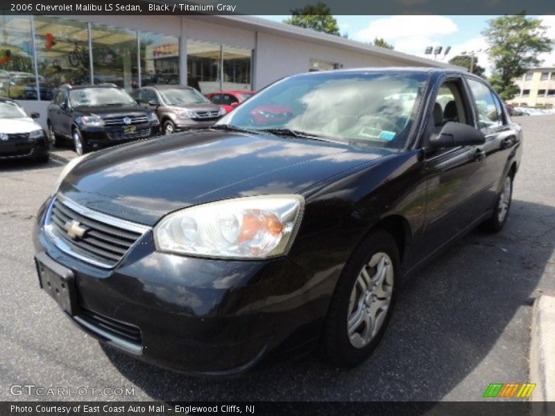 Black / Titanium Gray 2006 Chevrolet Malibu LS Sedan