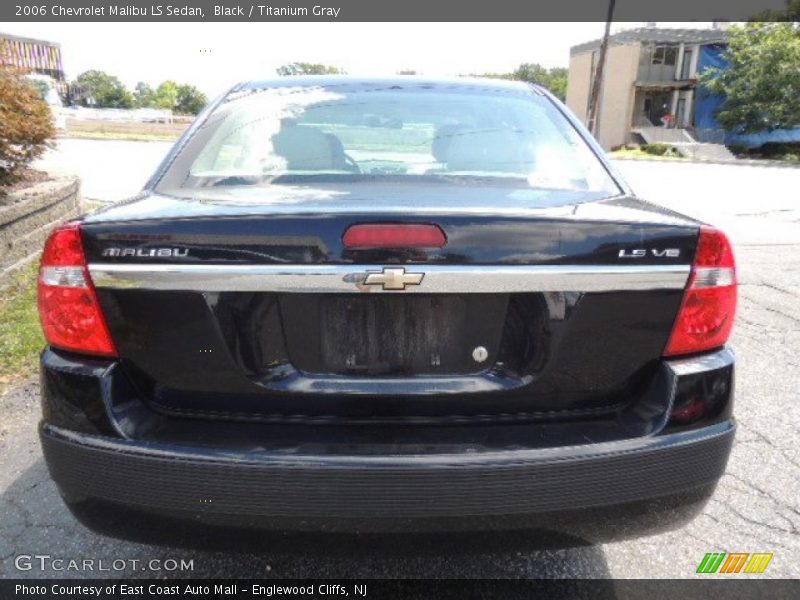 Black / Titanium Gray 2006 Chevrolet Malibu LS Sedan