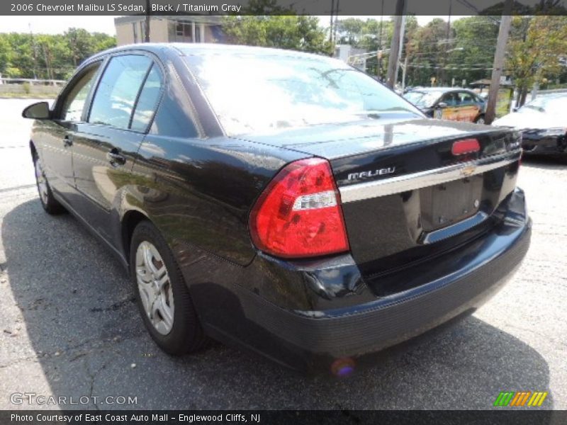 Black / Titanium Gray 2006 Chevrolet Malibu LS Sedan