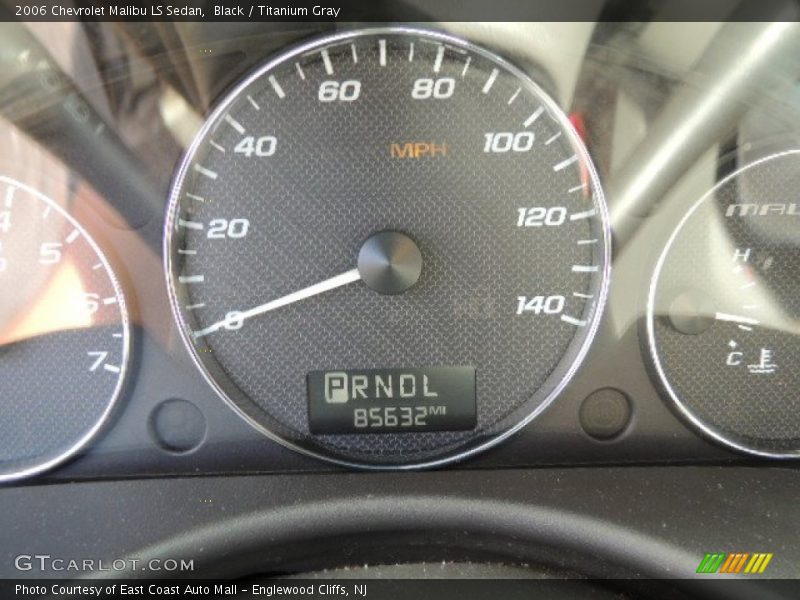 Black / Titanium Gray 2006 Chevrolet Malibu LS Sedan