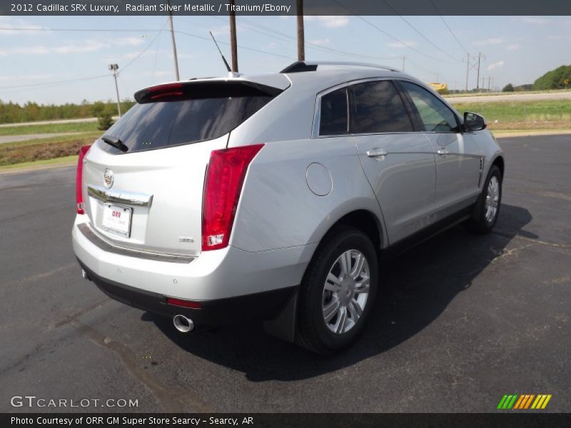 Radiant Silver Metallic / Titanium/Ebony 2012 Cadillac SRX Luxury
