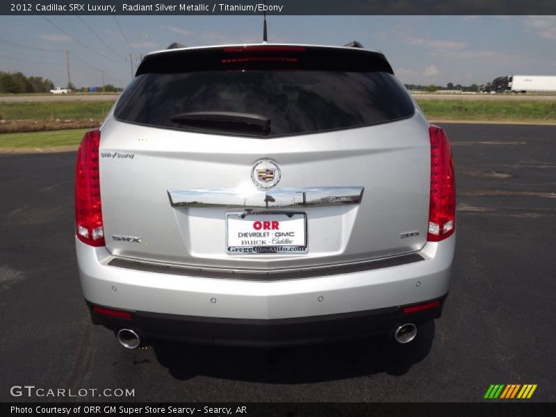 Radiant Silver Metallic / Titanium/Ebony 2012 Cadillac SRX Luxury