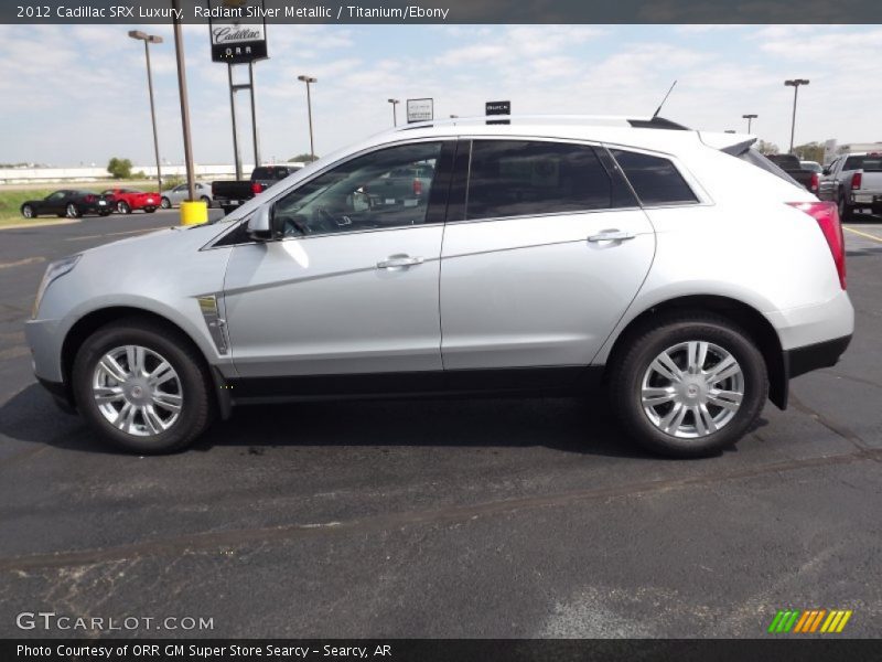 Radiant Silver Metallic / Titanium/Ebony 2012 Cadillac SRX Luxury