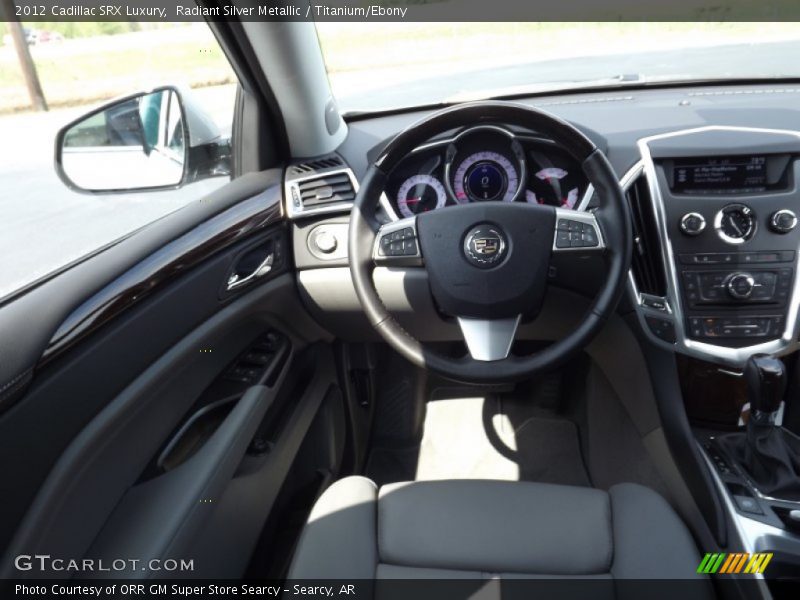 Radiant Silver Metallic / Titanium/Ebony 2012 Cadillac SRX Luxury