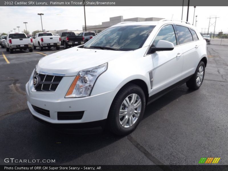 Platinum Ice Tricoat / Shale/Brownstone 2012 Cadillac SRX Luxury