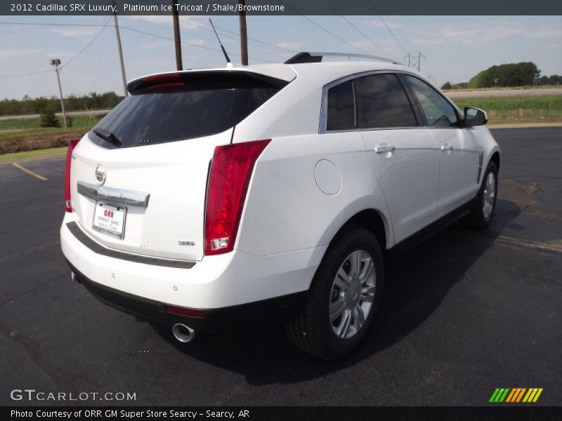 Platinum Ice Tricoat / Shale/Brownstone 2012 Cadillac SRX Luxury