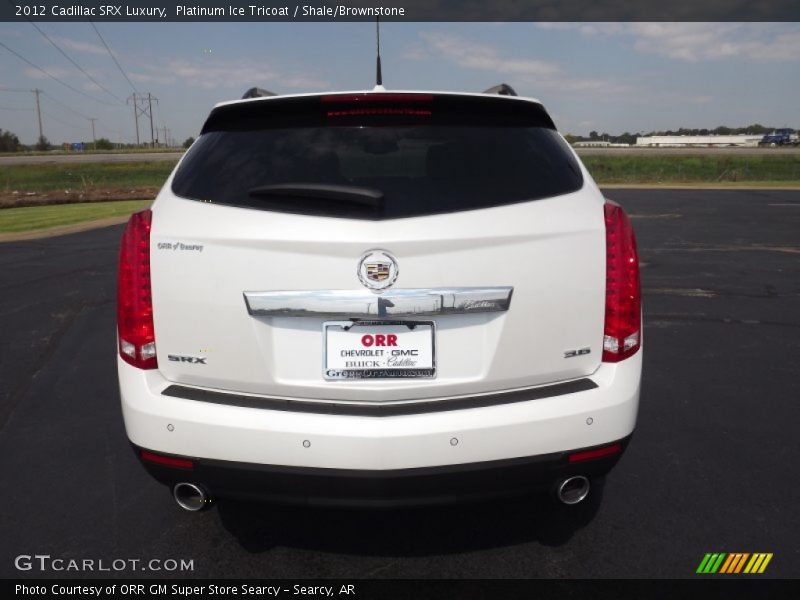 Platinum Ice Tricoat / Shale/Brownstone 2012 Cadillac SRX Luxury