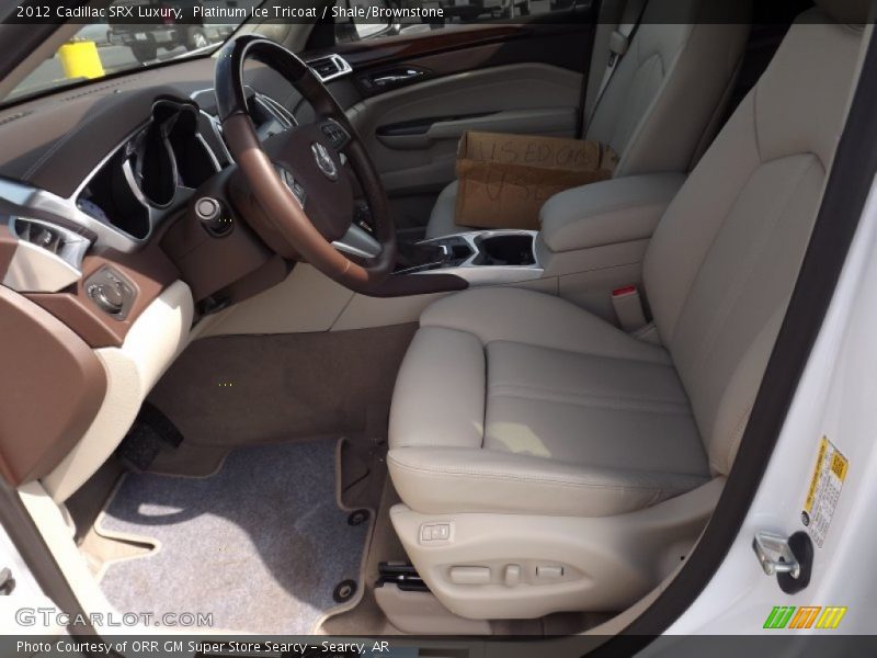 Platinum Ice Tricoat / Shale/Brownstone 2012 Cadillac SRX Luxury