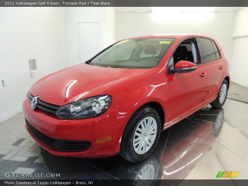 Tornado Red / Titan Black 2011 Volkswagen Golf 4 Door
