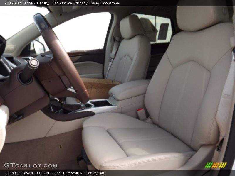 Platinum Ice Tricoat / Shale/Brownstone 2012 Cadillac SRX Luxury