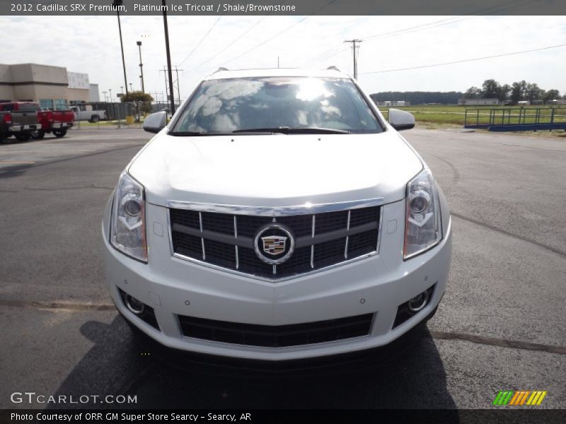 Platinum Ice Tricoat / Shale/Brownstone 2012 Cadillac SRX Premium