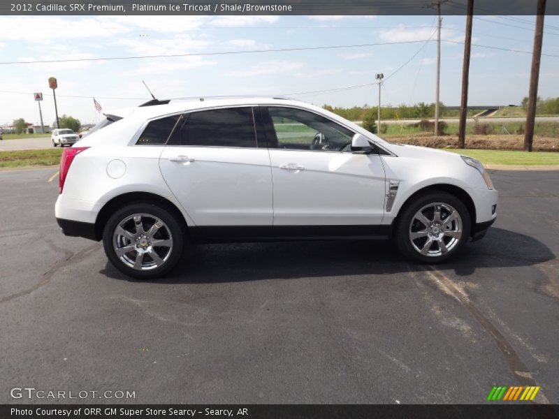 Platinum Ice Tricoat / Shale/Brownstone 2012 Cadillac SRX Premium
