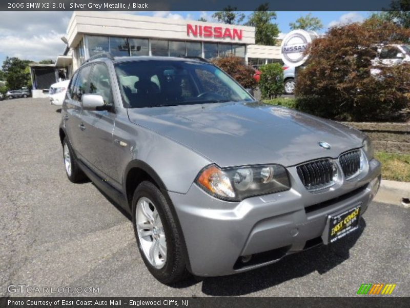 Silver Grey Metallic / Black 2006 BMW X3 3.0i