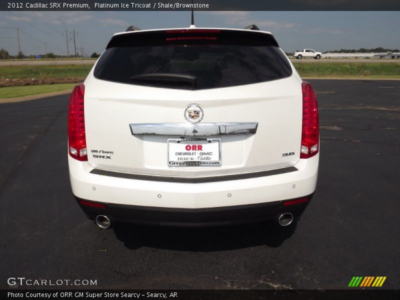 Platinum Ice Tricoat / Shale/Brownstone 2012 Cadillac SRX Premium