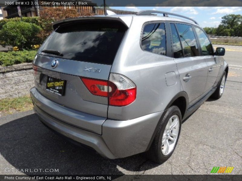 Silver Grey Metallic / Black 2006 BMW X3 3.0i