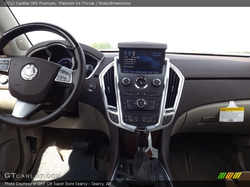 Platinum Ice Tricoat / Shale/Brownstone 2012 Cadillac SRX Premium