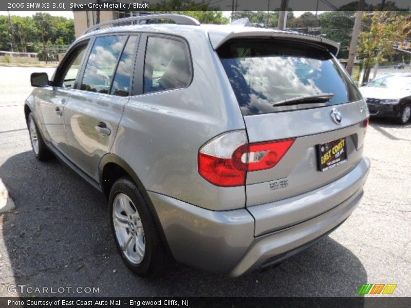 Silver Grey Metallic / Black 2006 BMW X3 3.0i
