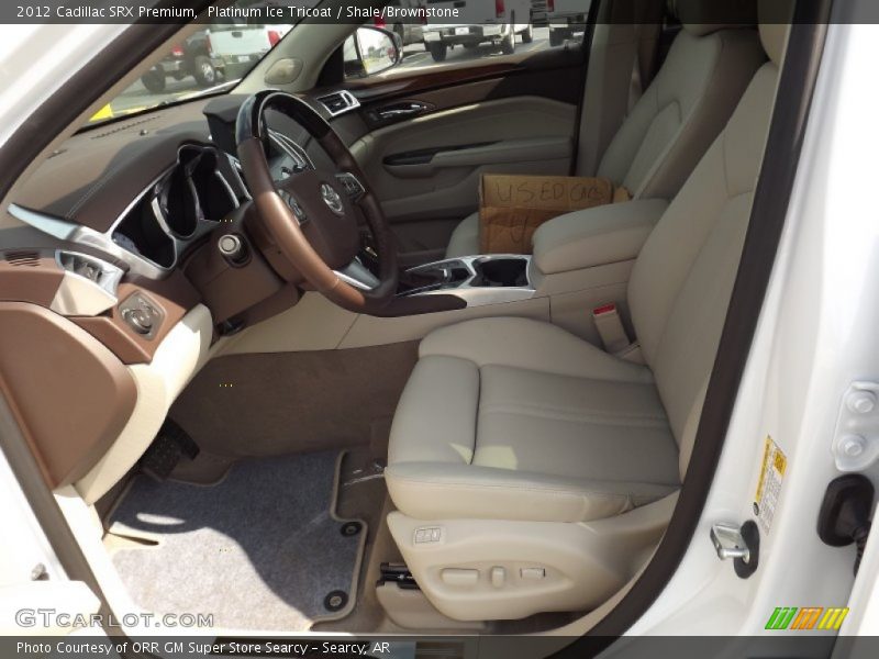Platinum Ice Tricoat / Shale/Brownstone 2012 Cadillac SRX Premium