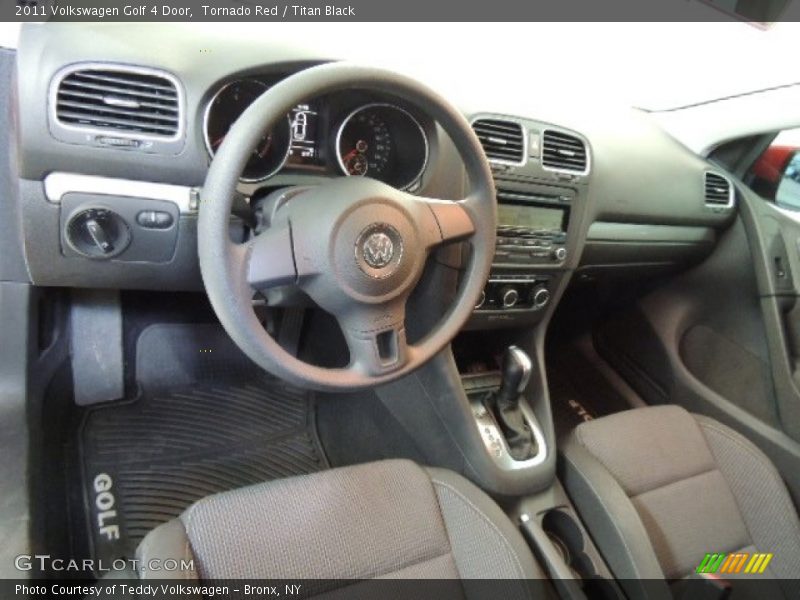 Tornado Red / Titan Black 2011 Volkswagen Golf 4 Door