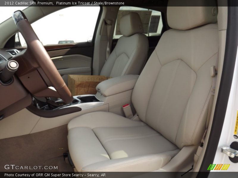 Platinum Ice Tricoat / Shale/Brownstone 2012 Cadillac SRX Premium
