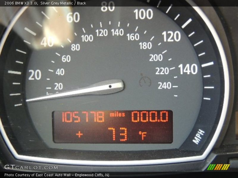 Silver Grey Metallic / Black 2006 BMW X3 3.0i