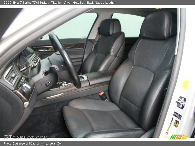 Front Seat of 2009 7 Series 750i Sedan
