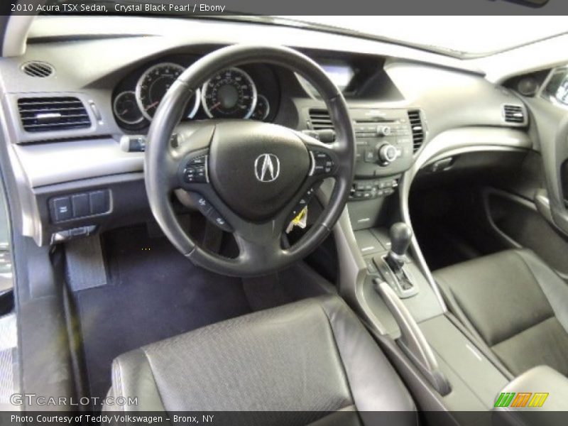 Crystal Black Pearl / Ebony 2010 Acura TSX Sedan