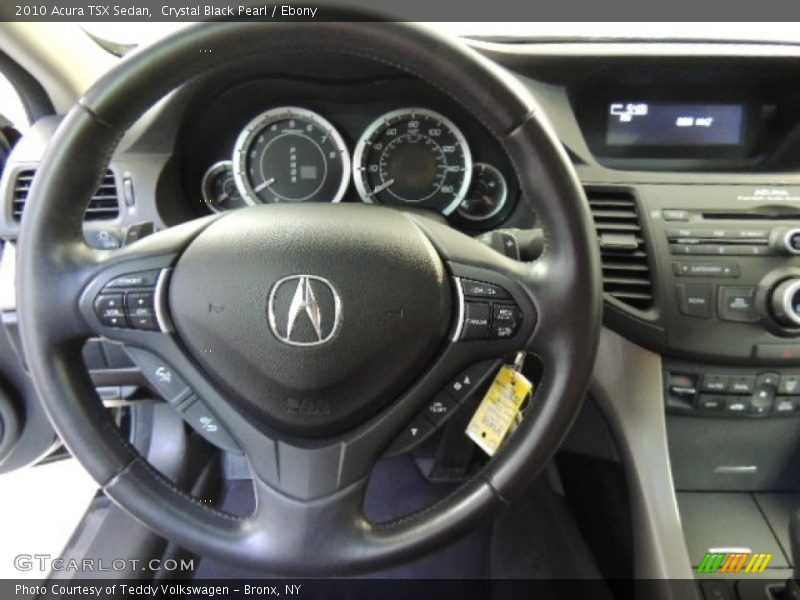 Crystal Black Pearl / Ebony 2010 Acura TSX Sedan