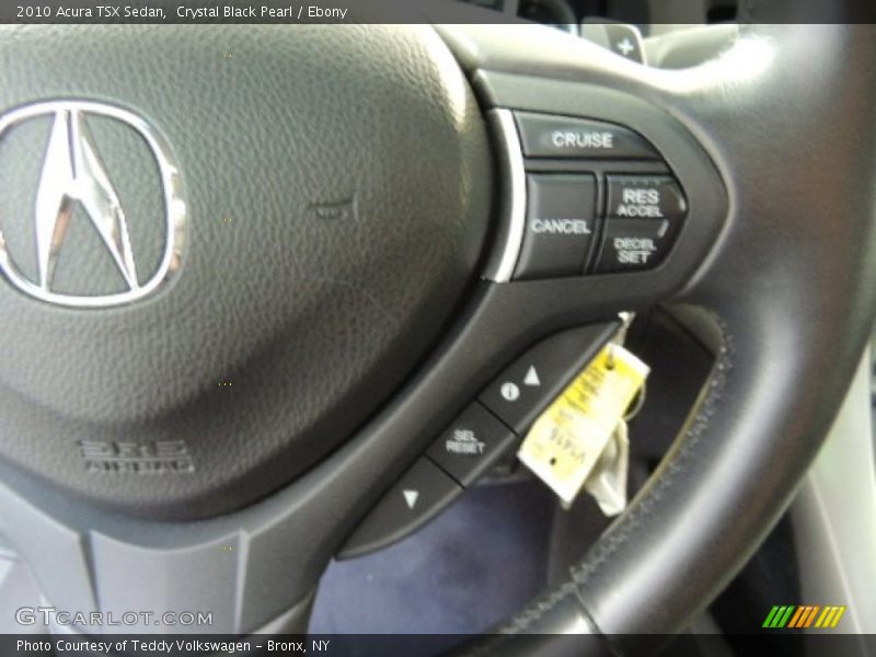 Crystal Black Pearl / Ebony 2010 Acura TSX Sedan