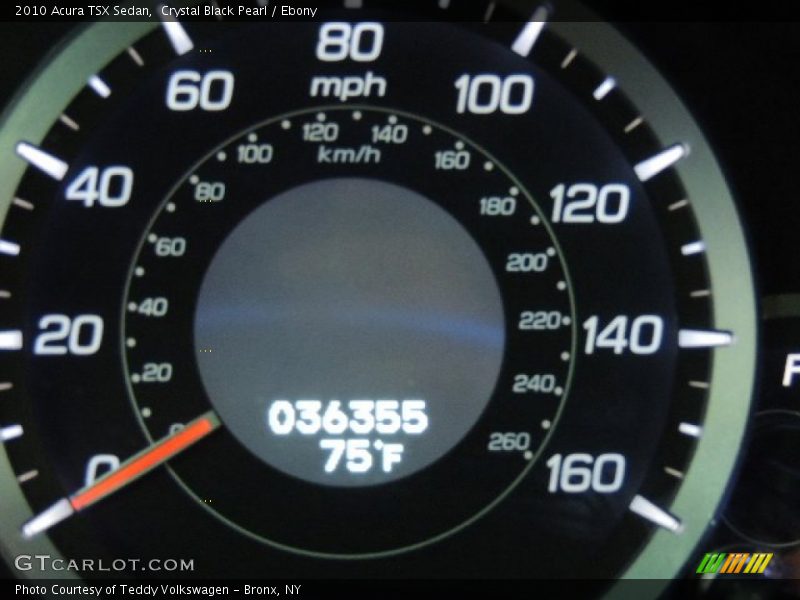 Crystal Black Pearl / Ebony 2010 Acura TSX Sedan
