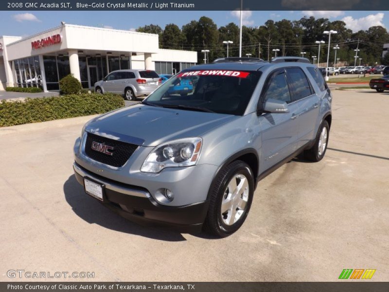 Blue-Gold Crystal Metallic / Light Titanium 2008 GMC Acadia SLT