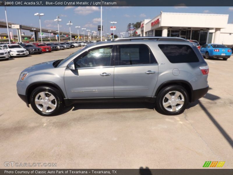 Blue-Gold Crystal Metallic / Light Titanium 2008 GMC Acadia SLT