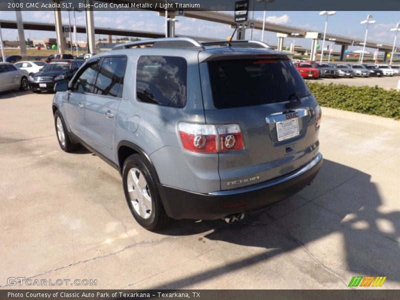 Blue-Gold Crystal Metallic / Light Titanium 2008 GMC Acadia SLT