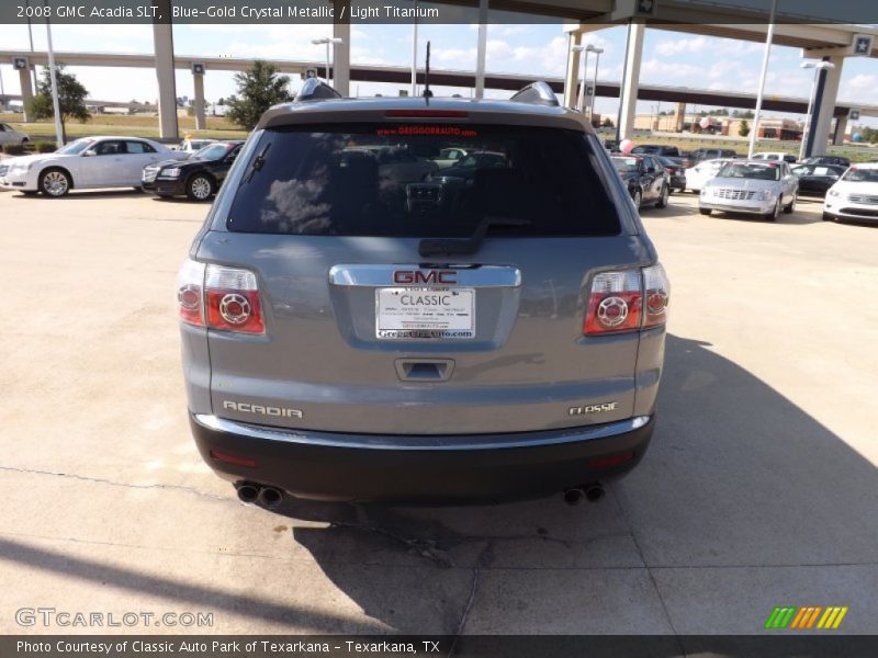 Blue-Gold Crystal Metallic / Light Titanium 2008 GMC Acadia SLT